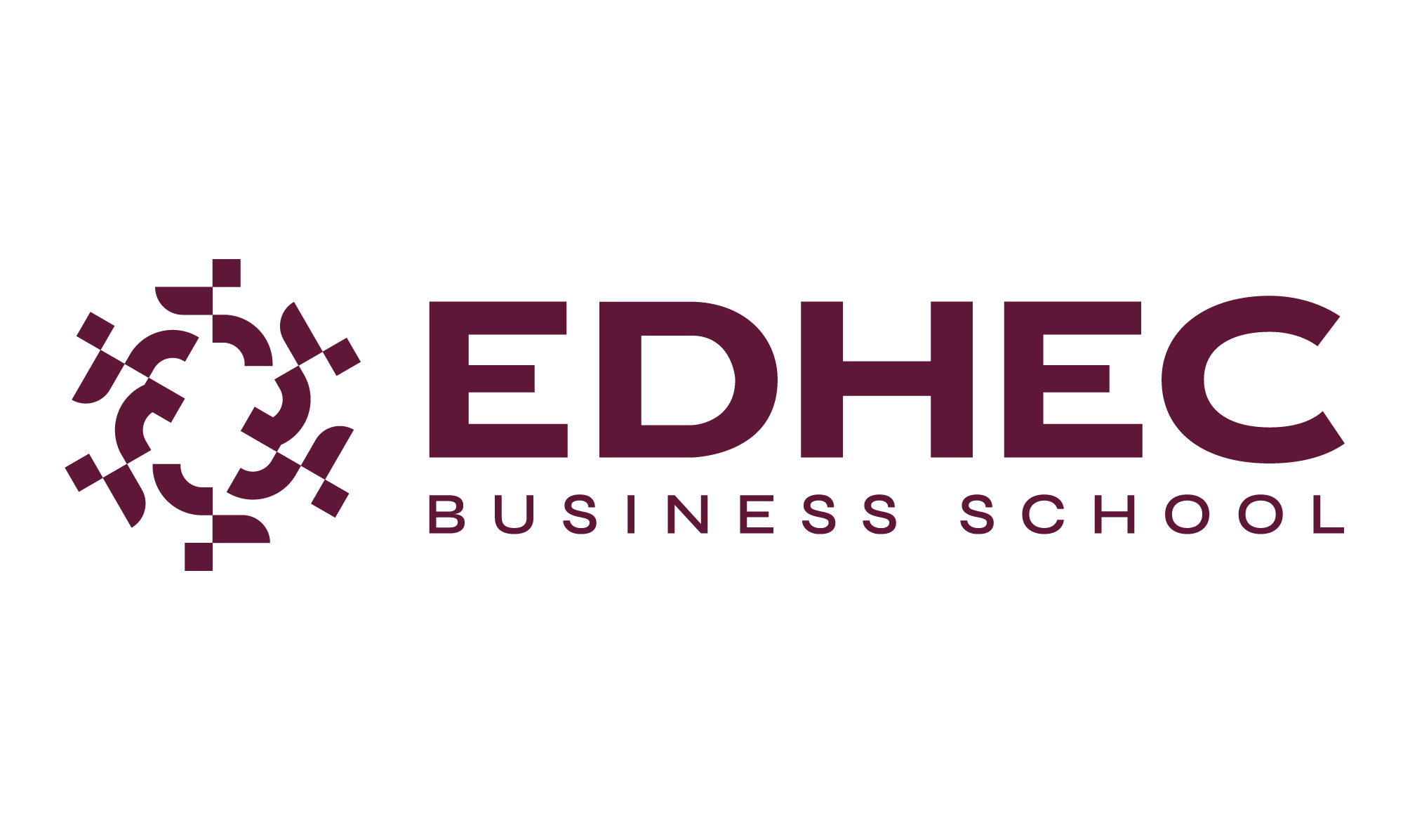 Logo de la grande école Business School l'EDHEC en bordeaux sur fond blanc